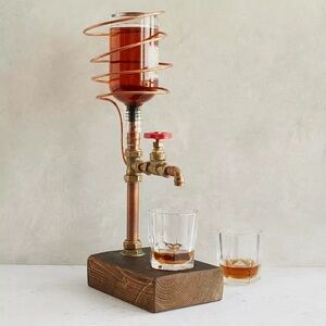 Industrial Copper Whiskey or Beverage Dispenser